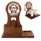 Solid Wood Multi-Function Headphone Stand for Gamer