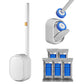 Disposable Toilet Brush and Holder Set with 30 Toilet Wand Refills