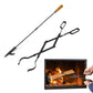 Fireplace Poker and Tongs Tool Set