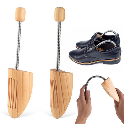 1 Pair Adjustable Engineered Wood Shoe Stretchers Shoe Trees for Men Women