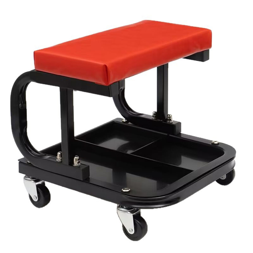 Mechanics Roller Seat with Divided Tool Tray for Home and Auto Repair Shop