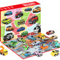 22PCS Christmas Advent Calendar Pull Back Car Toy Blind Box Set with Map for Birthday Gift