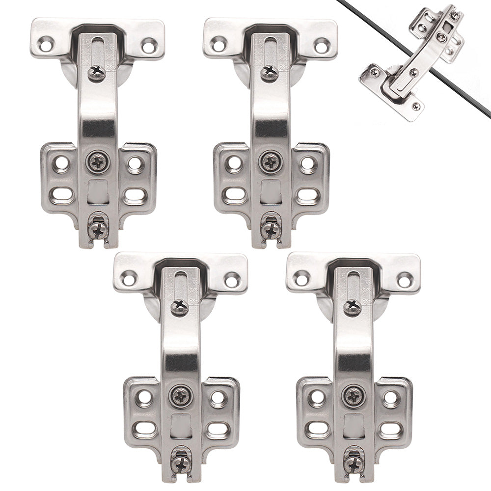 4 Pack 135 Degree Cold Rolled Steel Corner Cabinet Hinges