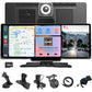 10.26 Inch Wireless Carplay Android Auto Screen Portable with Dual Dash Cam