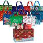 12PCS Christmas Gift Bags Large Reusable Christmas Tote Bags For New Year Party Supplies