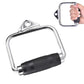Single D Stirrup Handle with Rubber Grips for Cable Exercise Equipment