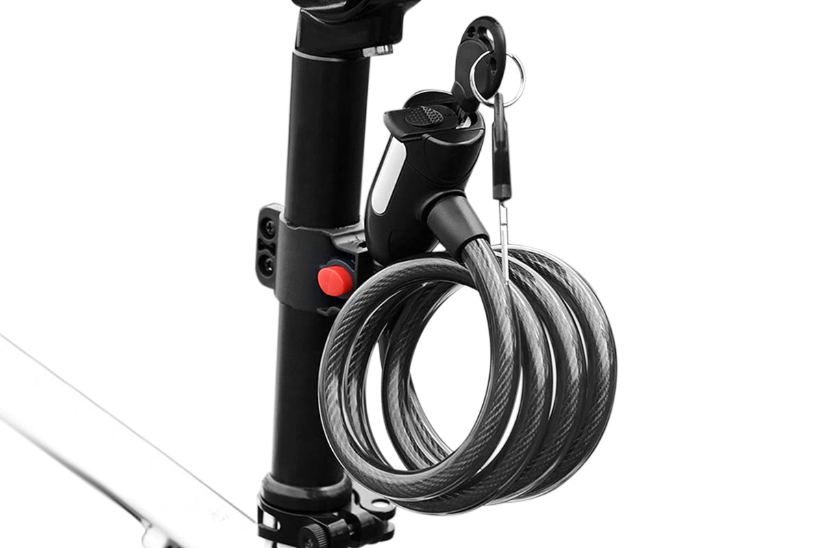 4FT Combination Bike Lock Heavy Duty Anti-Theft Cable Lock for Bicycles