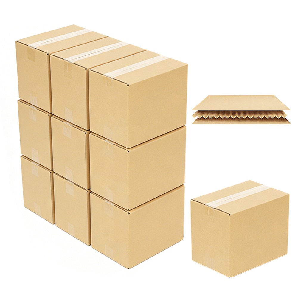10Pcs Cardboard Paper Boxes Mailing Packing Shipping Box Corrugated Carton