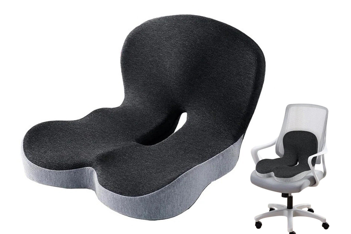 1 Piece Memory Foam Seat Cushion Ergonomic Back Support