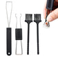 4-in-1 Mechanical Keyboard Cleaning Kit with Keycap Puller Brush and Tweezers for PC Laptop Electronics
