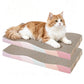 2 Pack Wave Cat Scratcher Cardboard Dual-Side Reversible for Furniture Protection