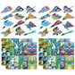 2 Set 3D Origami Paper Airplane Kit 12 Designs 36 Sheets