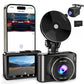 Dual 4K Front & 1080P Rear Dash Camera for Cars with WiFi and Night Vision