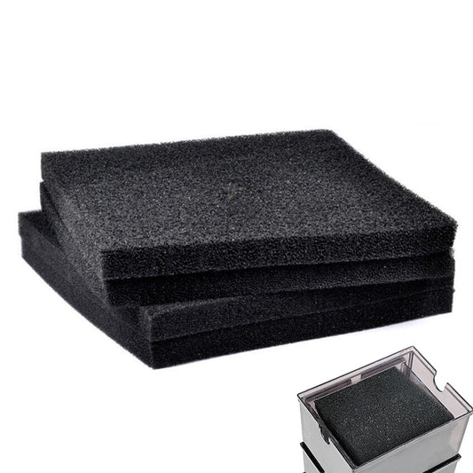 4 Pack 50x50x2cm Extra Large Pores Aquarium Filter Sponge Pads for Fish Tanks