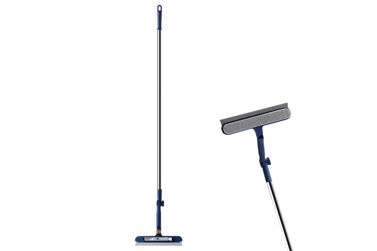 2in1 Home Window Squeegee and Cleaning Tool for Outdoor Glass Mirrors and Screens