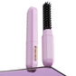 Cordless Rechargeable Hair Straightener Brush Mini Fast Heating Comb For Travel
