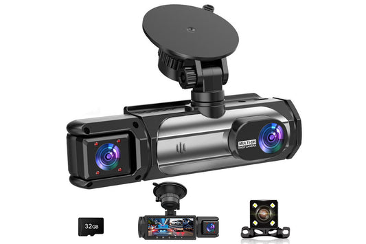 3 in 1 Dash Cam Mini Dash Camera for Cars with Night Vision and Loop Recording