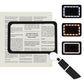 Folding Handheld Magnifying Glass with Light 5X Large Rectangle Reading Magnifier