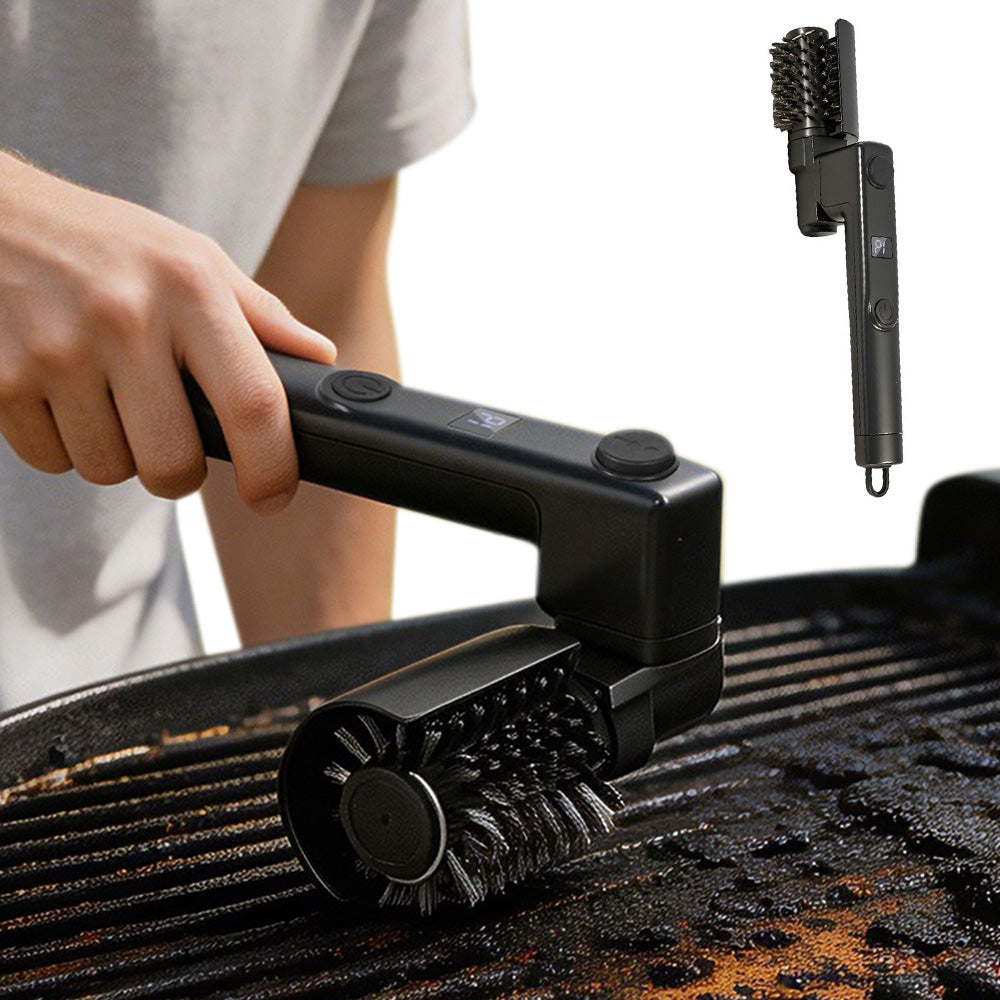 Cordless Electric Grill Brush Rotating Rechargeable Grill Cleaner for Home Outdoor