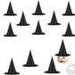 12 Pcs Halloween Witch Hats Costume Accessories Wizard Hats with Nylon Rope for Indoor Outdoor Decorations