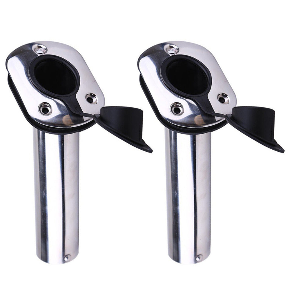 2Pcs Stainless Steel Fishing Rod Holder 30 Degree Flush Mount for Boat