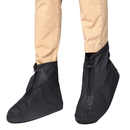 Reusable Non-Slip Water-Resistant Rain Boot Covers with Zipper for Riding Walking