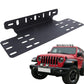 Universal Auxiliary Light Bracket License Plate Mount Metal for Jeep SUV Pickup Truck