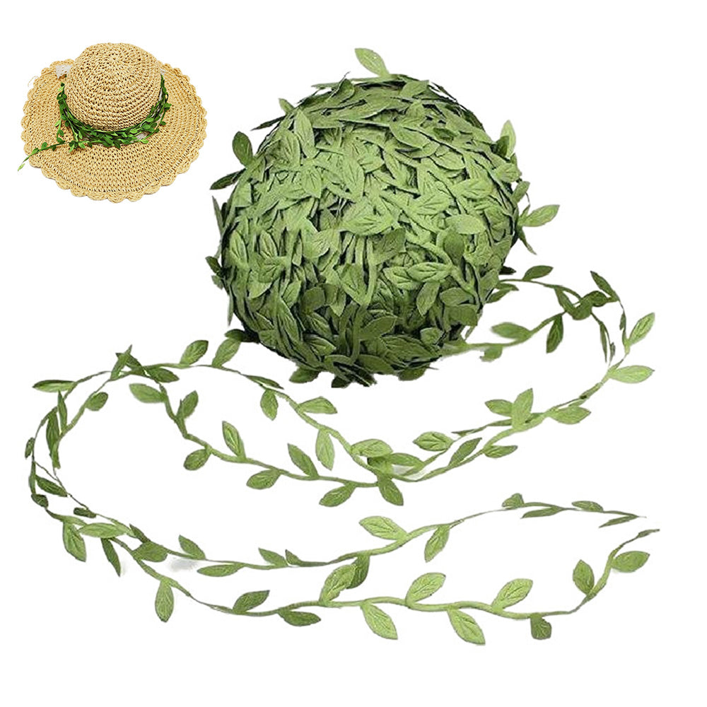 Artificial Willow Leaf Polyester Garland Green Vine for DIY Decoration