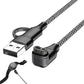 2 in 1 Charging Cable for Garmin Fenix Venu Forerunner USB A and C Ports