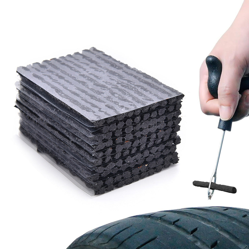 100Pcs Tire Repair Rubber Strips Tubeless Tire Puncture Repair Kit for Car Motorcycle
