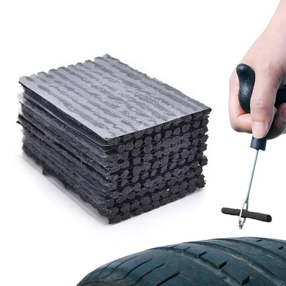 100Pcs Tire Repair Rubber Strips Tubeless Tire Puncture Repair Kit for Car Motorcycle