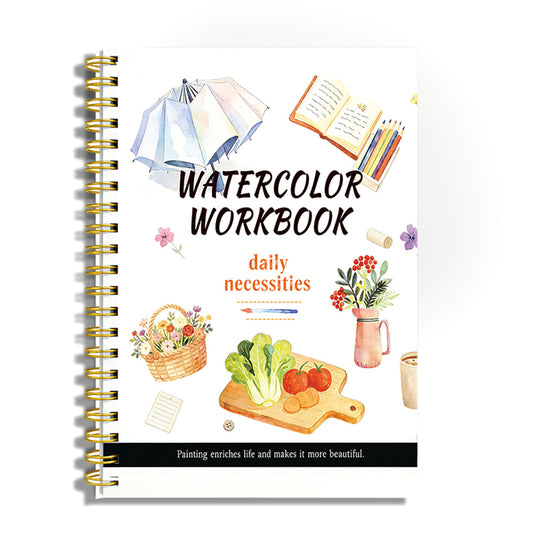 Watercolor Paper Workbook for Beginners Students and Adults