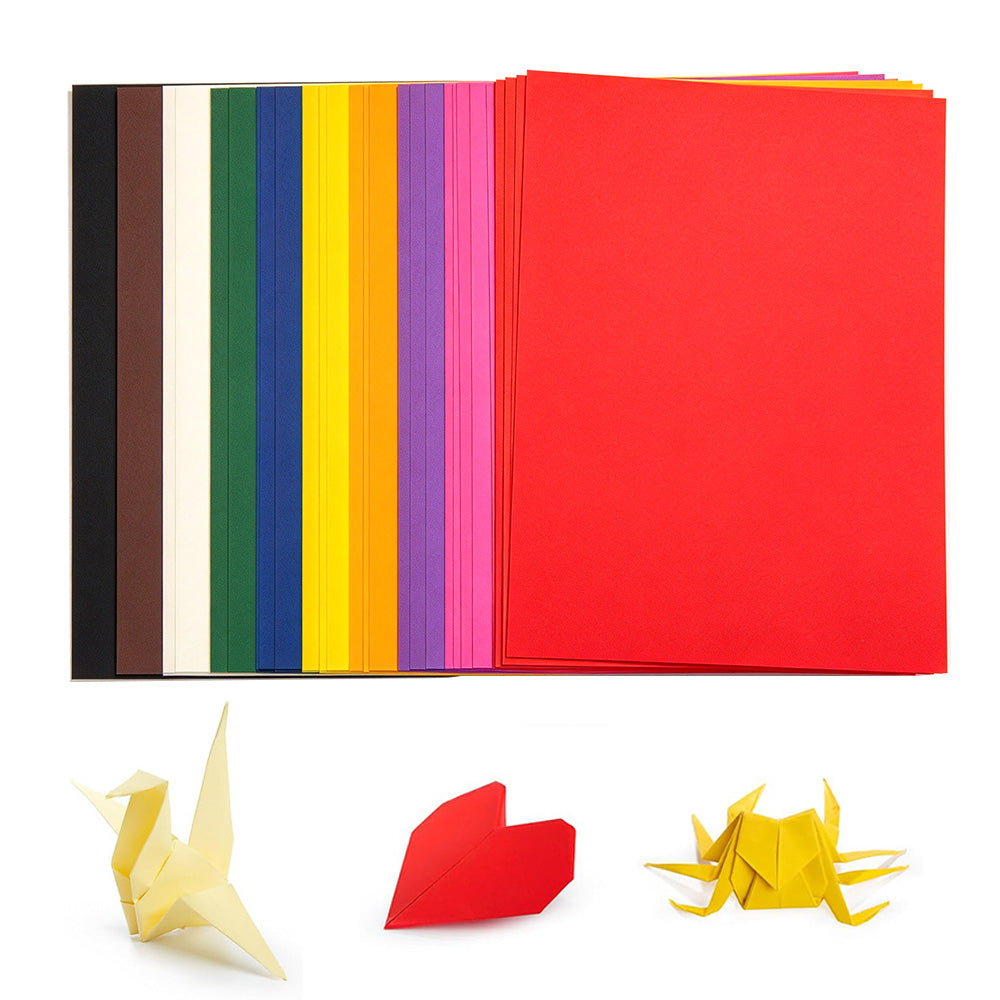 50 Sheet A4 10 Color Cardstock Origami DIY Craft Paper Set