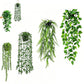 4 PCS Fake Hanging Plants with Pots Artificial Plants for Wall Room Balcony Office