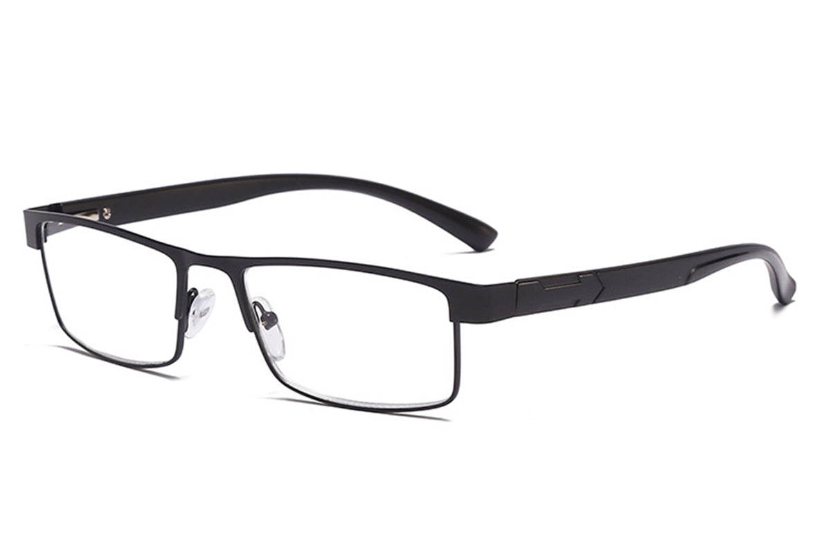 Rectangular Blue Light Blocking Reading Glasses for Seniors Comfortable Eye Protection