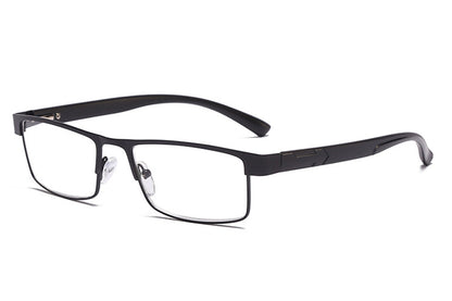 Rectangular Blue Light Blocking Reading Glasses for Seniors Comfortable Eye Protection