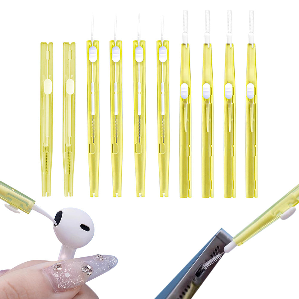 10Pcs Phone Charging Port Earpiece Speaker Cleaning Tool Dual Ended Retractable Design