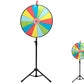 60cm Prize Wheel 15 Slots Colour Spinning Wheel with Adjustable Tripod Floor Stand
