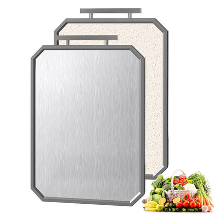 42x28cm Double Sided Titanium Alloy and Wheat Straw PP Cutting Board