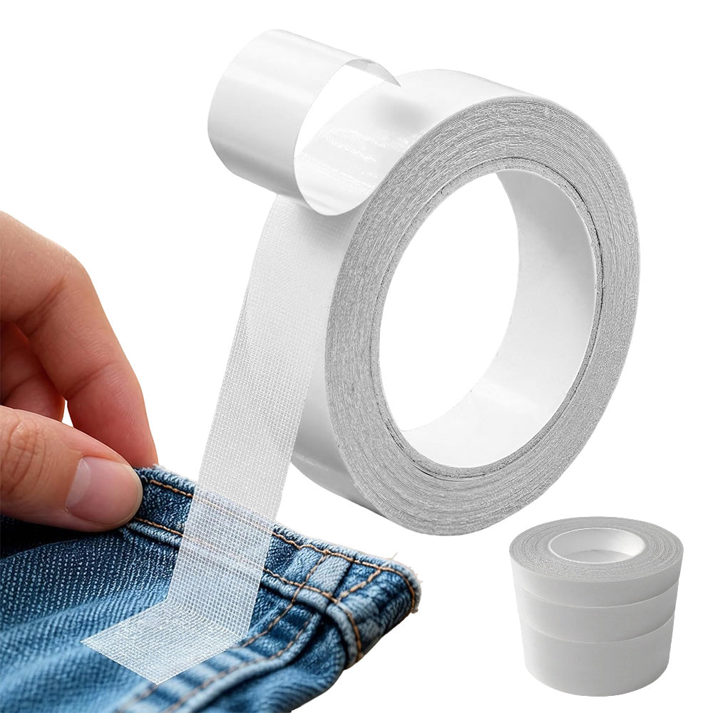 3 Piece Double Sided Fabric Hemming Tape Set for No Sew Clothing Repairs