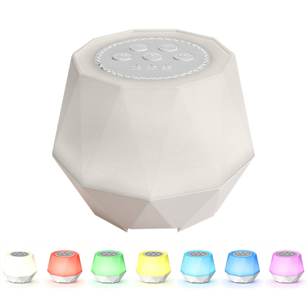 Rechargeable Color Noise Sound Machine with 10 White Noises 7 Colors Timer
