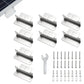 8Pcs Solar Panel Mounting Bracket Set Aluminum Alloy Solar Bracket for RV Roofs