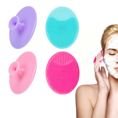 4 Pack Silicone Face Cleansing Brush Facial Cleanser Brush Set
