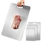 Dual Sided Stainless Steel Cutting Board with Hanging Hole for Home Restaurant
