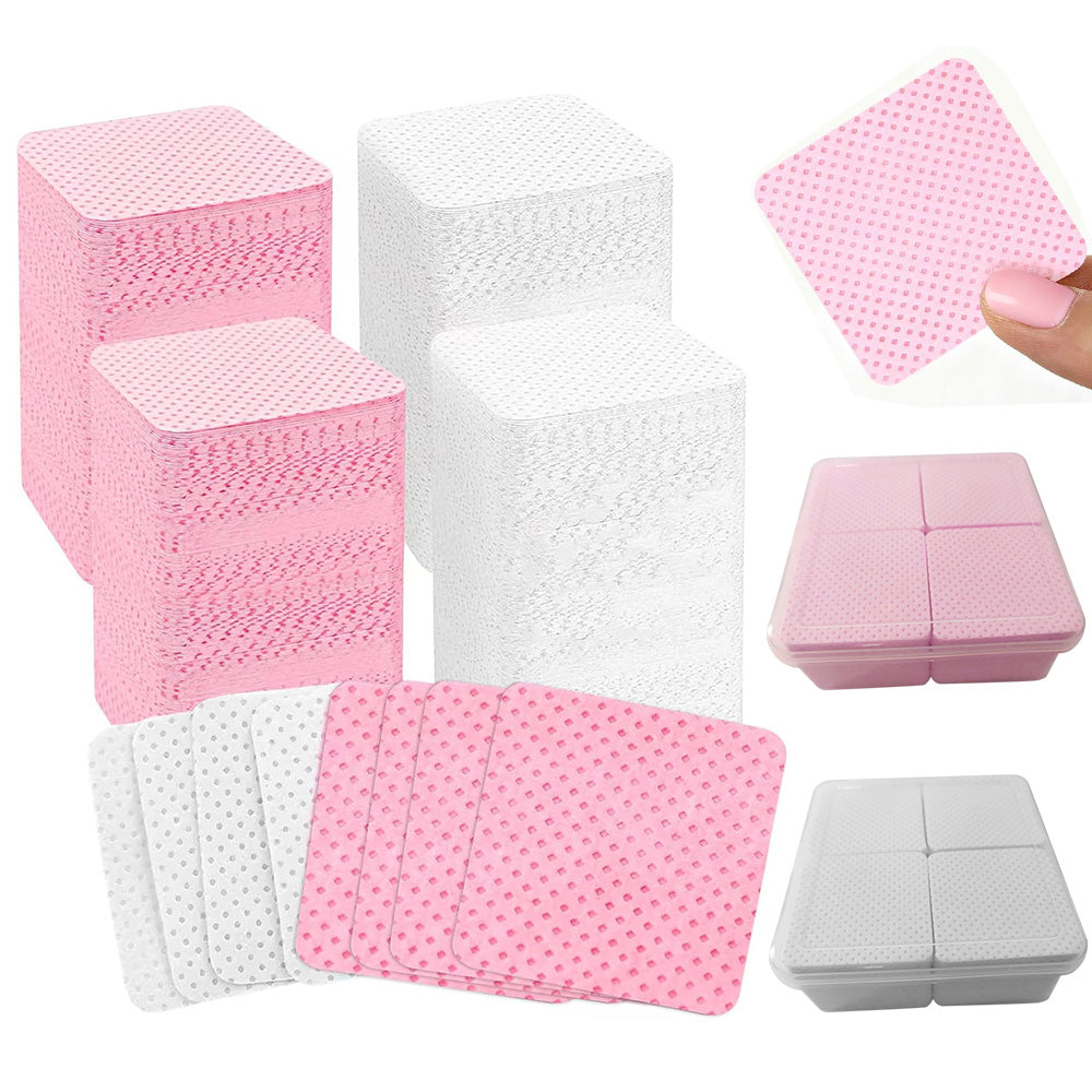 800PCS Lint-Free Nail Wipes Non-Woven Pads for Nail Art & Gel Removal