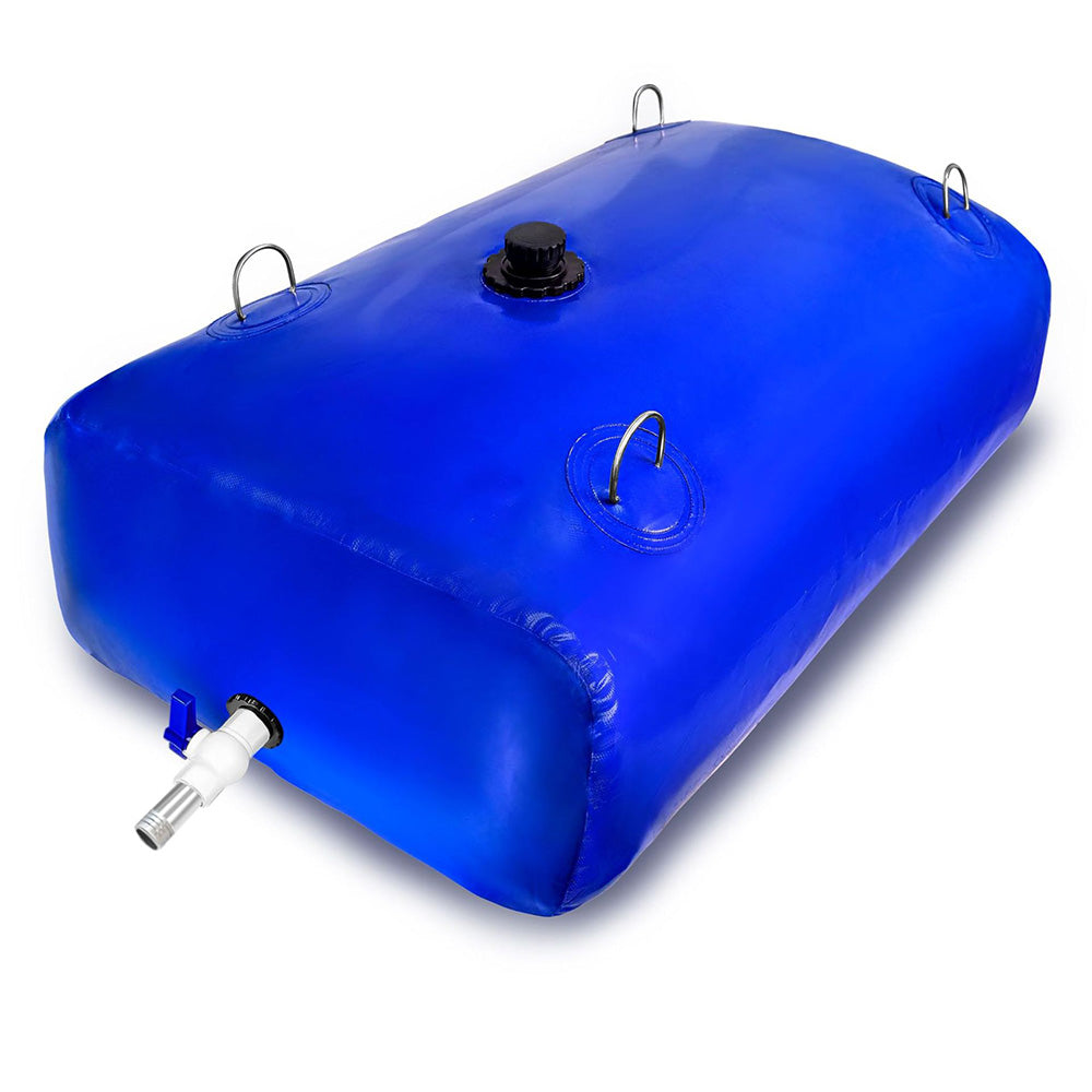110L Foldable PVC Water Storage Bag with Faucet and 4 Handles for Camping