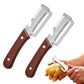 Multi-Functional Vegetable Peeler Stainless Steel Blade with Wooden Handle and Bottle Opener