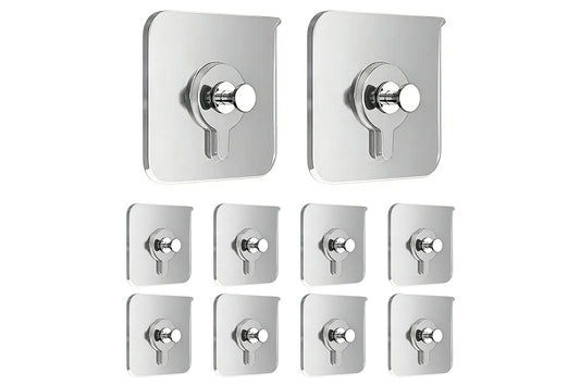 10 Pcs Invisible Picture Hooks No-Drill Self-Adhesive Wall Hangers for Frames