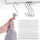 40Pcs Stainless Steel Metal S Shaped Hooks Clothes Hanger for Kitchen Bathroom Closet