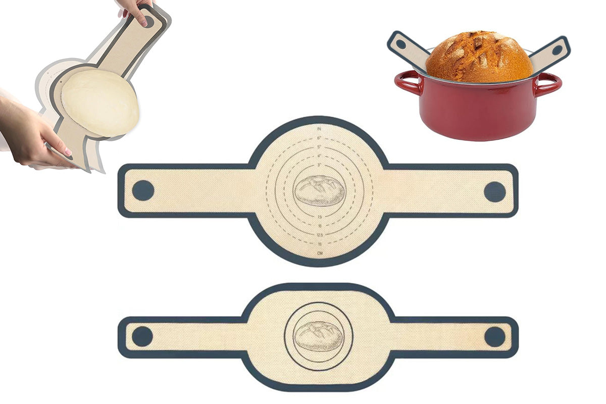 2Pcs Silicone Bread Sling Reusable Bread Baking Mats Sour Dough Tools